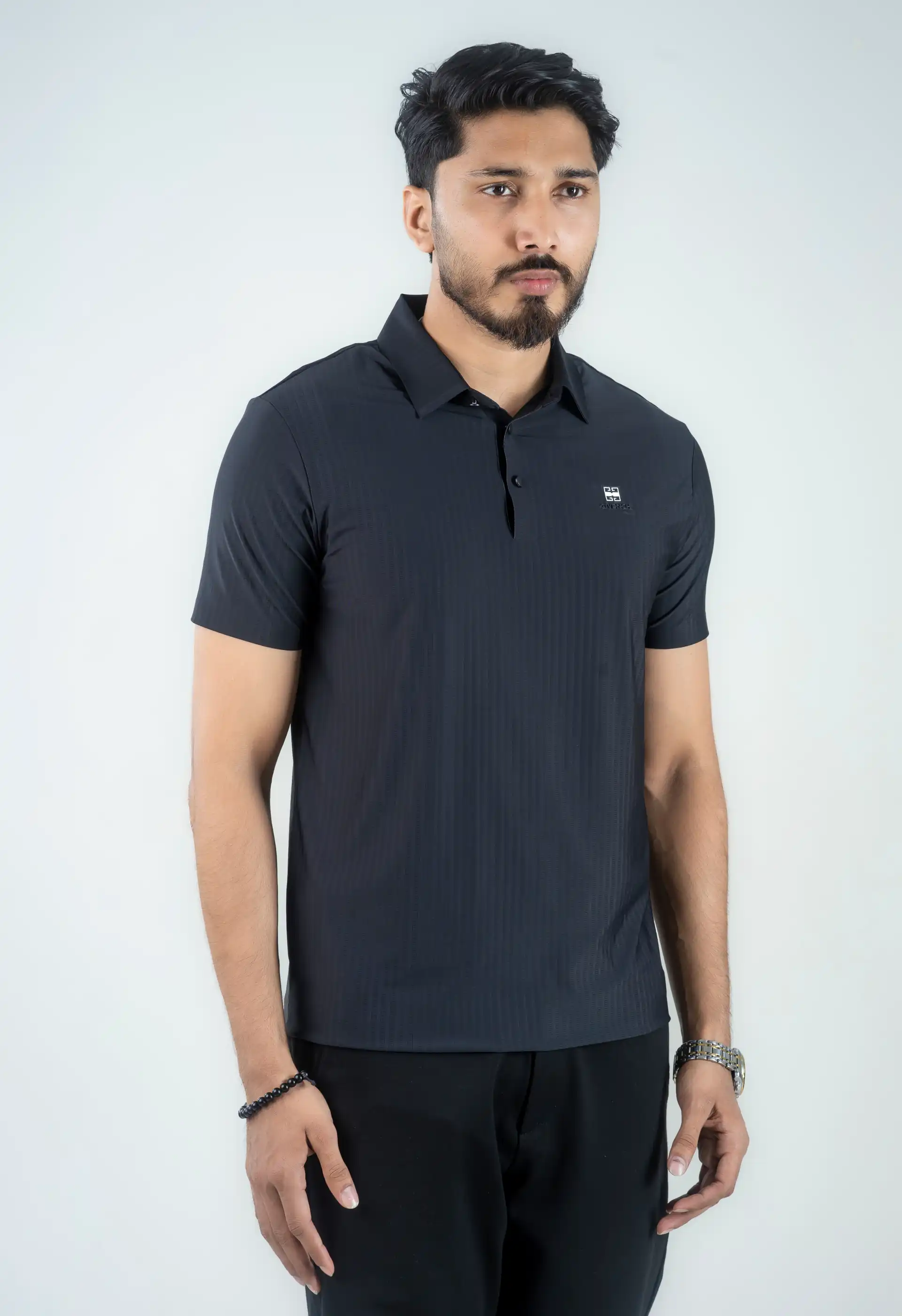 Premium Trendy Polo Shirt ( Black )