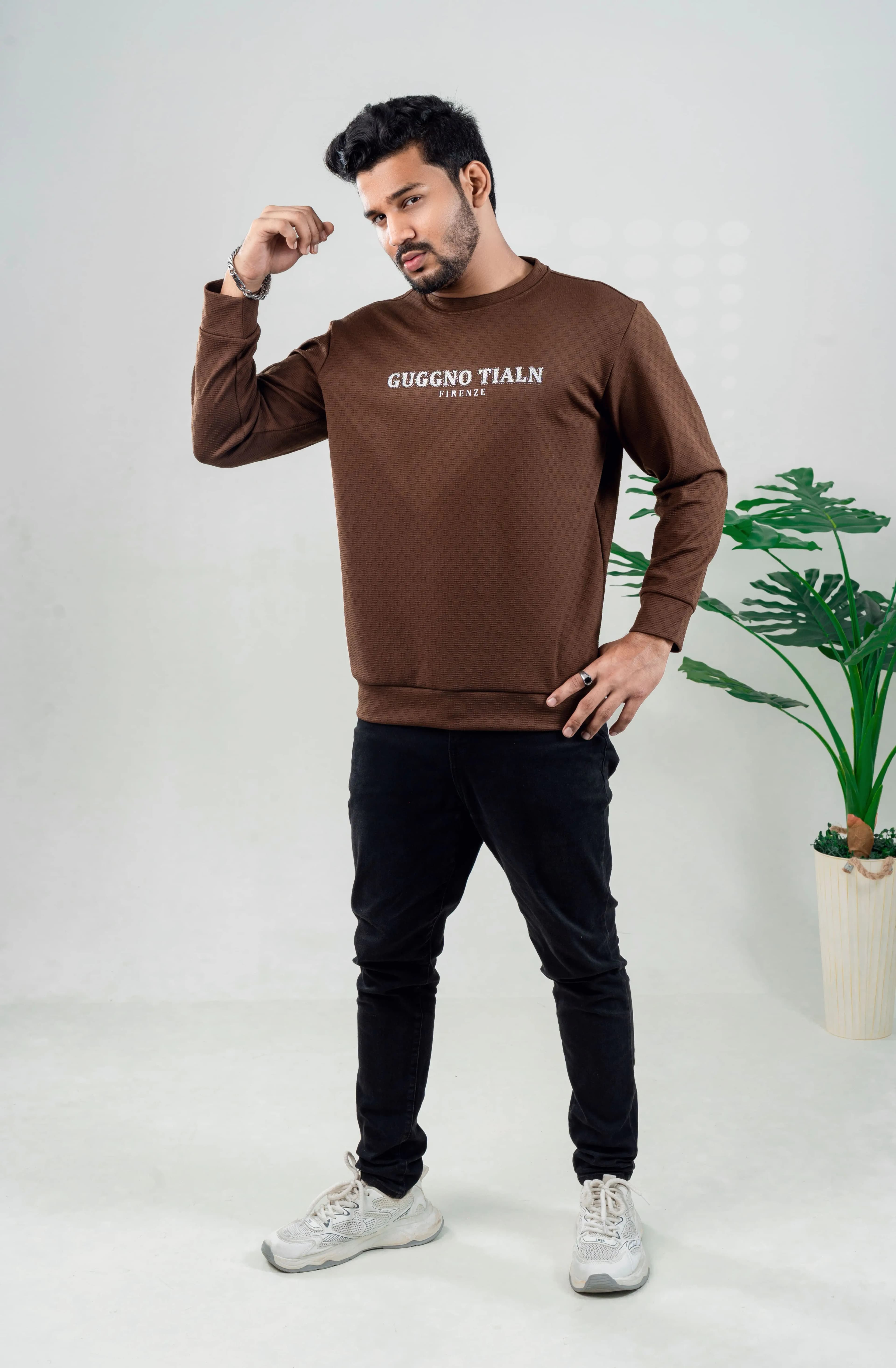Full Sleeve T-Shirt (Chocolate Brown)