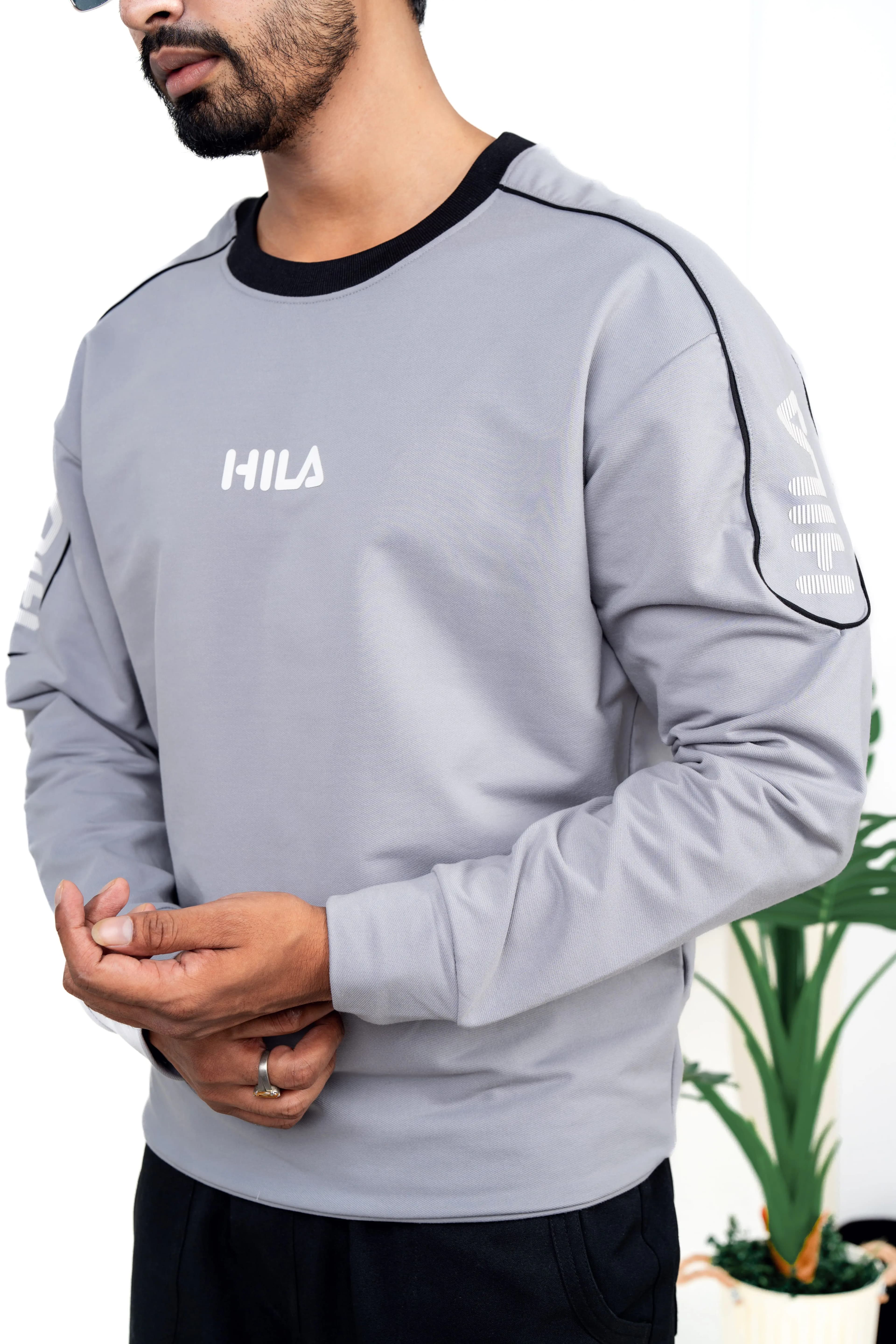 Full Sleeve Sweat Shirt (Ash Gray)