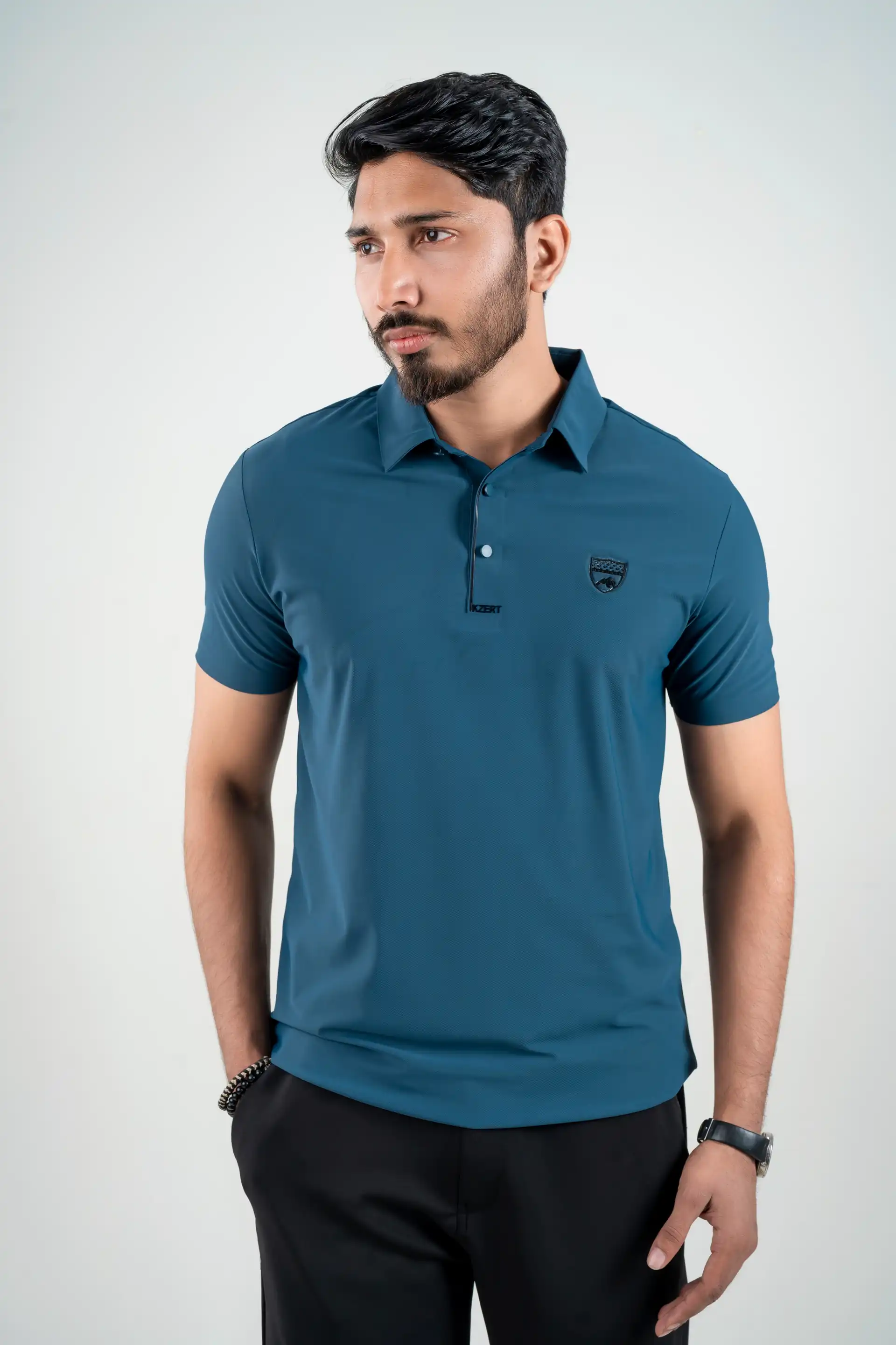 Premium Mens Polo Shirt (Blue)
