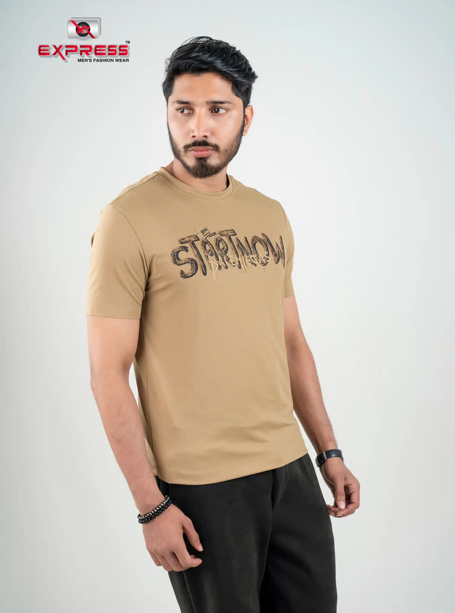 Premium Start Now T-Shirt (Brown)